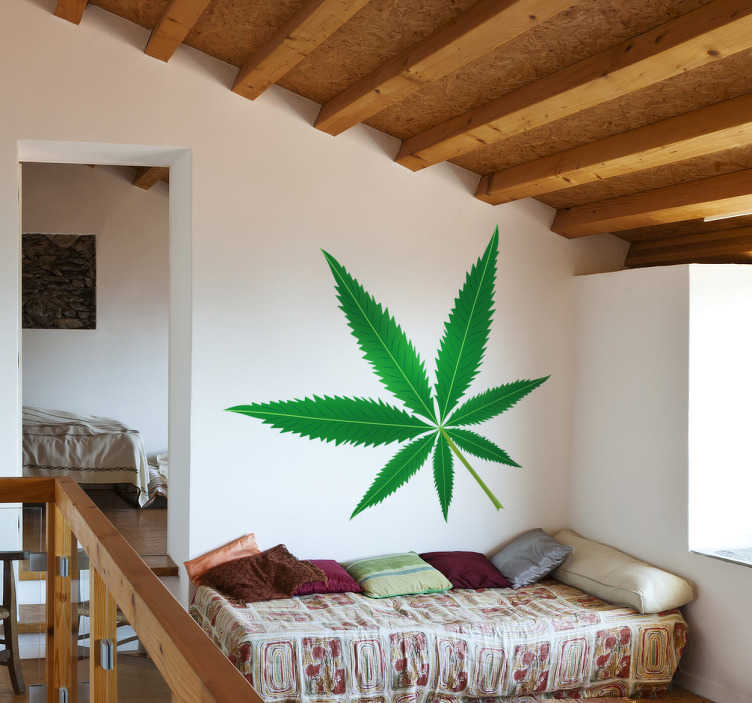 Sticker wietblad marihuana cannabis Top Merken Winkel